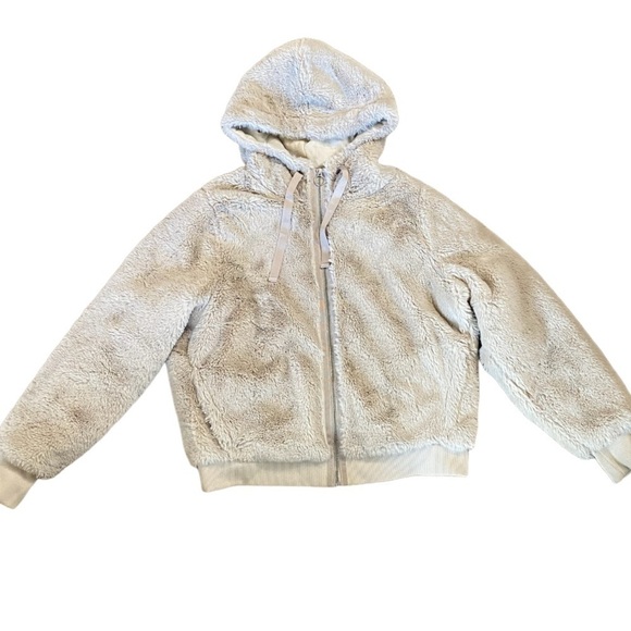 Athleta Ritual Faux Fur jacket large new - Picture 2 of 13